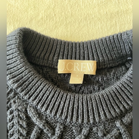 J crew cotton cable knit sweater - Picture 4 of 6